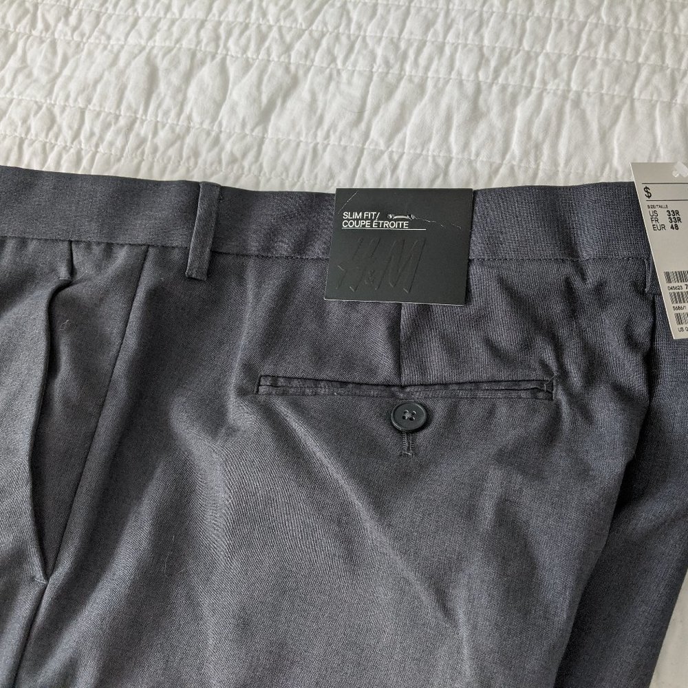 H&M Mens Dress Pants, 33R NWT
